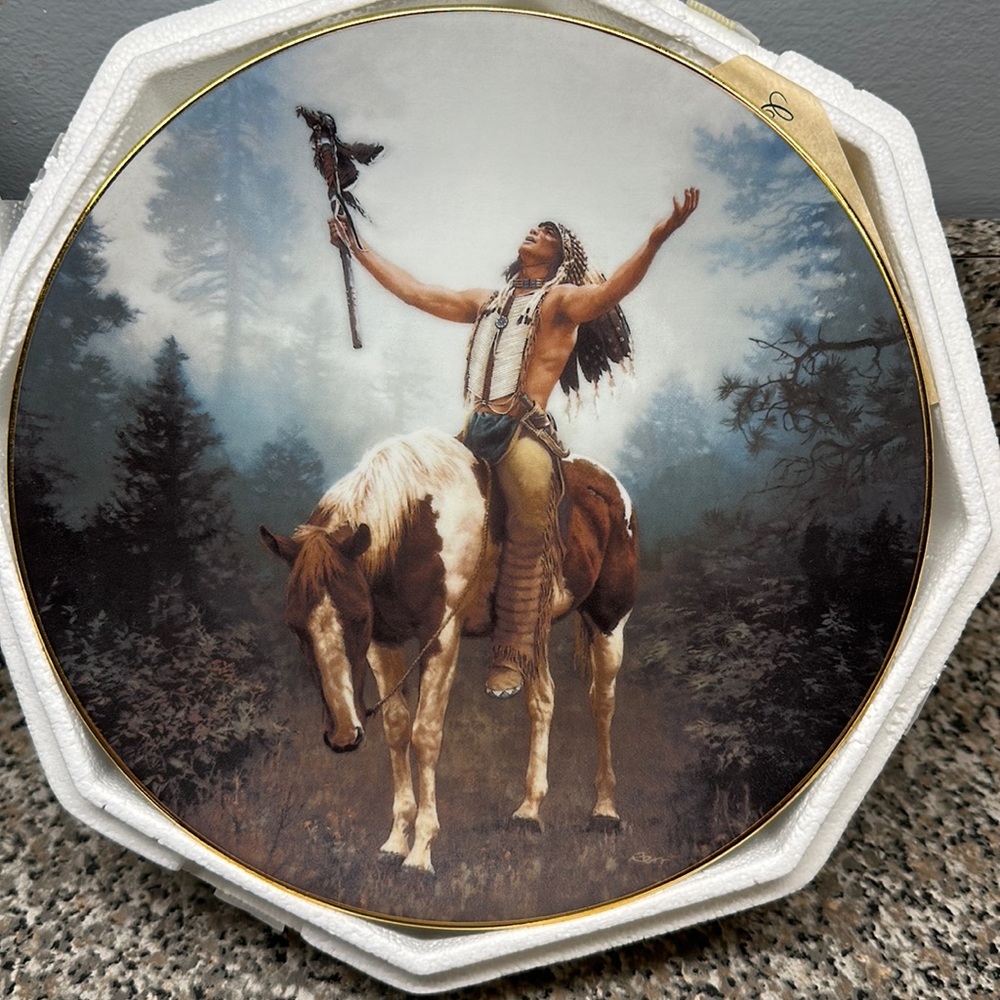 Vintage 1992 Hamilton Collection “Deliverance” from Mystic Warriors by Chuck Ren